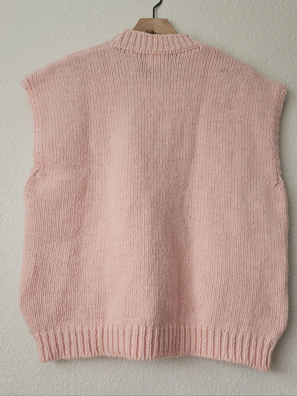 babaa wool pink vest